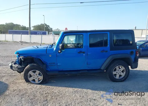 2016 Jeep Wrangler Unlimited Sport z USA, uszkodzony, nr VIN 1C4BJWDG9GL257053